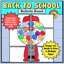 Back To School Bulletin Board Creation Kit Our By Applecheeks Teachers Pay Teachers School Bulletin Boards Back To School Bulletin Boards Bulletin Boards