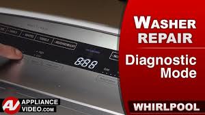 • disconnect power to the dishwasher. Whirlpool Wtw7500gw0 Washer Diagnostics Mode Appliance Video