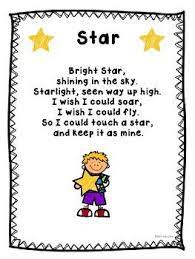 This Is A Short Star Poem It Can Be Used To Read Together With Students As A Class Students Can Pract Poem With Rhyming Words Rhyming Words Poems About Stars