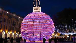 Decorate for christmas with me ! Giant Glowing Christmas Ball Nice France Hanging Christmas Lights Christmas Decorations Christmas Lights