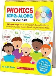 phonics sing along flip chart teddy slater 9780545104357