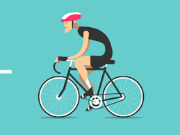 Keep On Pedalling Fast Animation Design Motion Design Bicycle Art