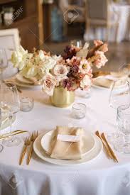 Jun 29, 2021 · a dried flower arrangement comes with its own ethereal and unique beauty that makes it different from fresh flowers, but no less beautiful, says a representative for urbanstems, who notes that dried flowers have an exceptionally long shelf life. Luxury Cozy Autumn Wedding Table Decoration In The Restaurant Fresh And Dried Flowers Roses Carnations Beautiful Table Setting Golden Appliances Fork And Knife Calligraphy Guest Seating Card Stock Photo Picture And Royalty