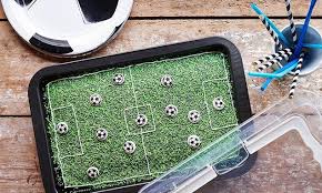 Fussballfeld Blechkuchen Rezept Schokokuchen Blechkuchen Fussball Kuchen