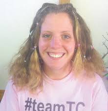 Helen shaves her head to support her friend Tracy Ralph