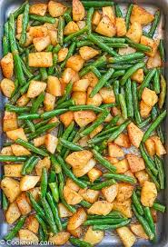 Roasted Green Beans And Potatoes Cooktoria