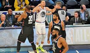 After the win, james shouted out curry on social media: Nba All Star Game 2019 Steph Curry Trash Talks Warriors Team Mate Klay Thompson Watch Other Sport Express Co Uk