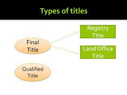 The title is not yet registered in the land registry and so the registry of deeds system applies) or. Land Law 1 Alienation 2014