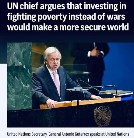 The world is spending far more on waging war than on building peace, United  Nations Secretary-General António Guterres said earlier this year,  launching a report showing that in 2024, global military spending