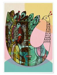 Mid century bird sculpture → size: Mid Century Modern Bird Posters And Prints Posterlounge Com
