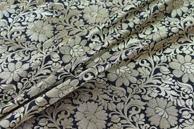 Check spelling or type a new query. Buy Fabric Online Brocade Flowers Floral Black Gold Silk Fabric Samples Available Worldwide Shipping