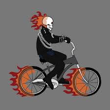 Ghost Rider Riding A Bike Art By Mike Joos Ghost Rider Bike Art Star Wars Characters