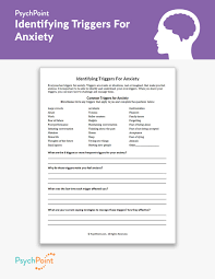 The mental health foundation is a uk charity that relies on public donations and grant funding to deliver and campaign for good mental health for all. Identifying Triggers For Anxiety Worksheet Psychpoint
