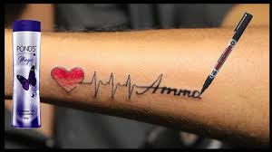 Electric pen tattoo, north hollywood, california. Top Trending Mom Temporary Tattoo Pen With Ponds Powder 2019 I Love You Maa Tattoos Psy Box Youtube