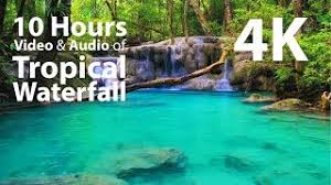 Explore nature wallpaper windows 10 on wallpapersafari find more items about microsoft wallpaper for windows 10 windows nature wallpaper. 4k Uhd 10 Hours Tropical Waterfall Mindfulness Ambience Relaxing Meditation Nature Youtube