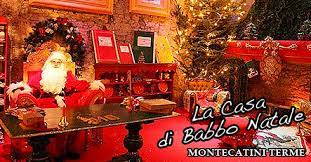 Presso il castello delle terme tamerici, in una magica atmosfera natalizia di divertimento, babbo natale ha scelto di costuire la sua casa, proprio qui. La Casa Di Babbo Natale Italive