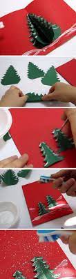 This craft project creates a santa claus figure that seems to pop out of a chimney when you open the. Christmas Tree Pop Up Card Handmade Pop Up Christmas Cards For Kids To Make Diy Karten Weihnachten Weihnachtskarten Weihnachtskarten Gestalten