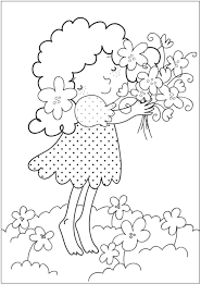 Happy smiling flowers coloring sheet for kids. Free Printable Flower Coloring Pages For Kids Best Coloring Pages For Kids