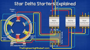 The six leads are numbered 1,2,3,6,7,8 or it's 1,2,3,7,8,9. Star Delta Starters Explained The Engineering Mindset