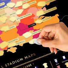 We have got 9 pics about english premier league team map images, photos, pictures, backgrounds, and more. Uk Football Scratch Maps 2021 22 Stadium Map Poster Review