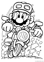 In it, we meet again with the great plumber mario, his brother luigi and a beautiful princess. Super Mario Coloring Pages Games Printable Mario Kart To Printable 2021 1214 Coloring4free Coloring4free Com