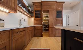 Full overlay doors, all wood construction and many upgrade features such as ball bearing or soft closing drawer glides come standard with this line at a lower price than some of the cabinet lines listed above. Amish Made Custom Kitchen Cabinets Schlabach Wood Design
