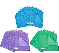 Hdx microfiber towels are statically chargedhdx microfiber towels are statically charged to pick up dust and are great to use wet or dry, with or. Don Aslett S 28 Piece Deluxe Microfiber Cloth Set Qvc Com