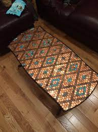 Diy crafts and projects ideas.vintage bohemian concept / do it yourself be part of vbc diy community helping us to create more videos. Penny Top Table Created With Epoxy And Corroded Pennies Epoxy Table Top Penny Table Tops Penny Decor