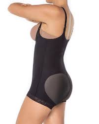 Open Bust Body Shaper Boyshort With Firm Tummy Compression