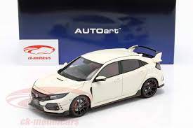 The honda civic type r is ready to tear up the track with a new limited edition trim in phoenix yellow, featuring forged bbs wheels. Autoart 1 18 Honda Civic Type R Fk8 Year 2017 White 73266 Model Car 73266 674110732665