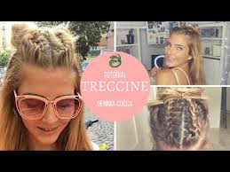 Come Fare Le Treccine Attaccate Alla Testa Stile Chiara Ferragni Youtube