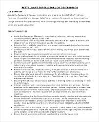 Search and apply for the latest dining room manager jobs. Free 10 Sample Supervisor Job Descriptions In Ms Word