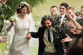 Kit harington's wife is rose leslie. Kit Harington And Rose Leslie Got Married And The Game Of Thrones Cast Was There Vogue