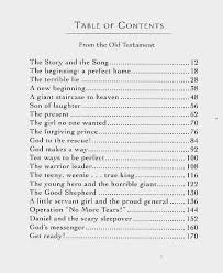 Table Of Contents Old Testament Bible Lessons Bible Curriculum Storybook