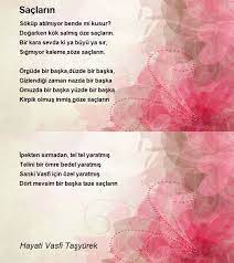 saclarin siiri hayati vasfi tasyurek