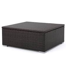 Miniature coffee table, square ottoman, footstool, wicker ottoman, dollhouse furniture, room box, diorama 2stinkincuteminis 5 out of 5 stars (756) $ 25. Costa Mesa Outdoor Wicker Coffee Table With Storage Multibrown Walmart Com Walmart Com