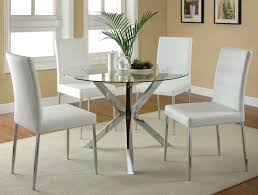 This round glass dining table adds sleek contemporary style to every occasion. Round Glass Top Dining Sets Ideas On Foter