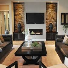 Sweet 13 Sweet Concepts Of How To Build Rock Wall Living Room Ideas Fo Stone Wall Living Room Contemporary Living Room Design Interior Inspiration Living Rooms
