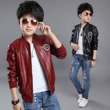 Click To Buy Teenager Boys Leather Jacket Boys Casual Black Solid Children Outerwear Kids Boys Coats Spring Boys Leather Jacket Kids Outerwear Boys Coat