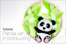 How to draw 46 hoe teken je simpel een panda. Tutorial Panda Van Vilt In Borduurring Nobody Else