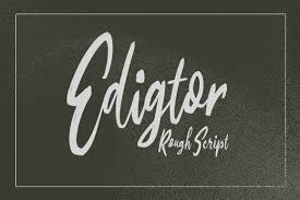 They are organized into highly regular formal types similar to cursive writing and looser, more casual scripts. Edigtor Rough Script Introducing Edigtor Script Font Which Has A Rough Hand Lettering Brush Style So It Looks Natur Hand Lettering Fonts Script Fonts Script
