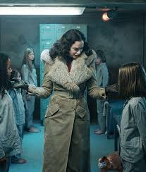 Ruth Wilson His Dark Materials Shearling Mrs Coulter Coat Dark Material His Dark Materials Mrs Coulter