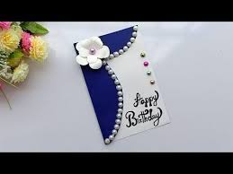 To add your own twist, you can combine more than one idea into a greeting card, and make your very own personalized birthday card. Beautiful Handmade Birthday Card Birthday Card Idea Youtube Greeting Cards Handmade Birthday Handmade Birthday Cards Beautiful Birthday Cards