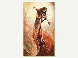 Vertical Canvas Painting By Raen Lady And Unicorn Original Etsy Oil Painting On Canvas Art Unicorn Wall Art