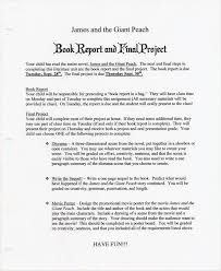 James And The Giant Peach Final Project The Giant Peach Book Report Third Grade Literacy