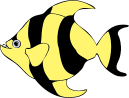 Black And Yellow Fish Drawing Yellow And Black Striped Fish Vector Drawing Fish Drawings Cartoon Fish Fish Drawing Outline