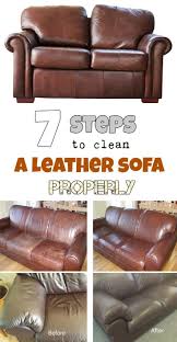 7 Steps To Clean A Leather Sofa Properly Getcleaningtips Net Cleaning Leather Couch Cleaning Woodwork Clean Sofa