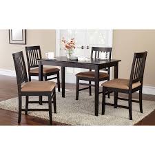 Mainstays 5 Piece Dining Set With Rich Espresso Finish Walmart Com Small Kitchen Table Sets Dining Table Chairs Kitchen Table Settings