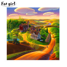 17 contoh gambar pemandangan alam. 5d Diy Bordir Kartun Adegan Pedesaan Diamond Lukisan Cross Stitch Mosaik Berlian Bulat Persegi Pemandangan Alam Dekorasi Rumah Berlian Lukisan Cross Stitch Aliexpress