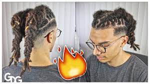 Braided two high top dreads. Dreadlock Double Braid Youtube